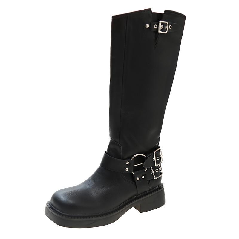 Damen Stiefel |  Biker Stiefel New-Tough Schuhe Damen