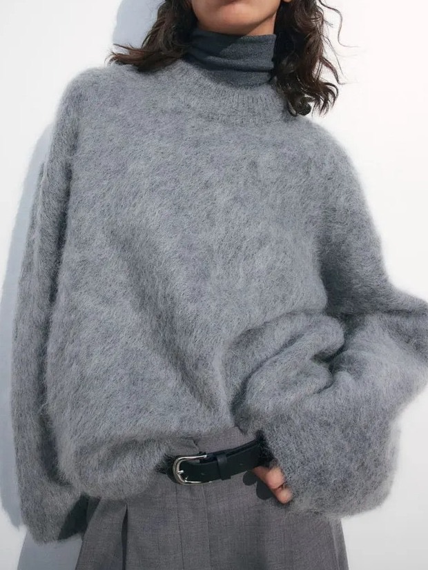 Damen Strick |  Pullover Mit Mohair Bekleidung Damen